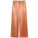 Pink and blue wardrobe 2026 summer new style shiny loose wide leg trousers for women