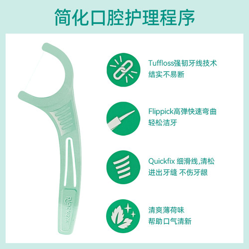美国直邮 Plackers薄荷味高拉力超细牙线家庭装牙签线剔牙线450支 - 图0