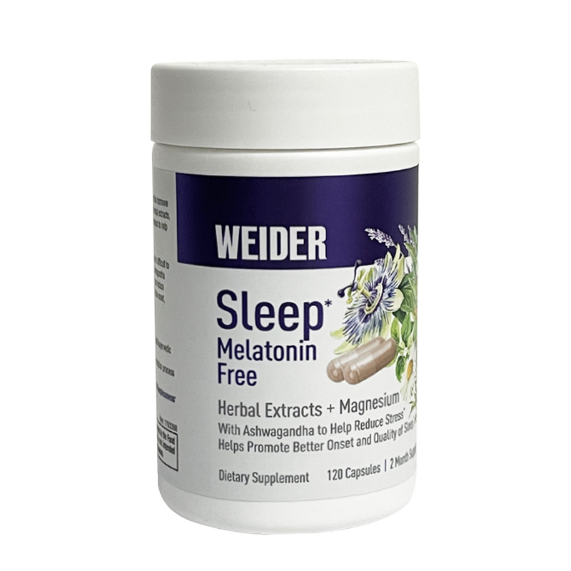 美国直邮 WEIDER韦德植物睡眠片南非醉茄镁西番莲薰衣草提取120粒 - 图3