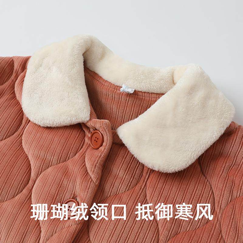 新世家族三层夹棉儿童冬季睡衣加绒加厚套装中大女童家居服男童,淘宝优惠券,粉丝福利购,淘宝优惠卷