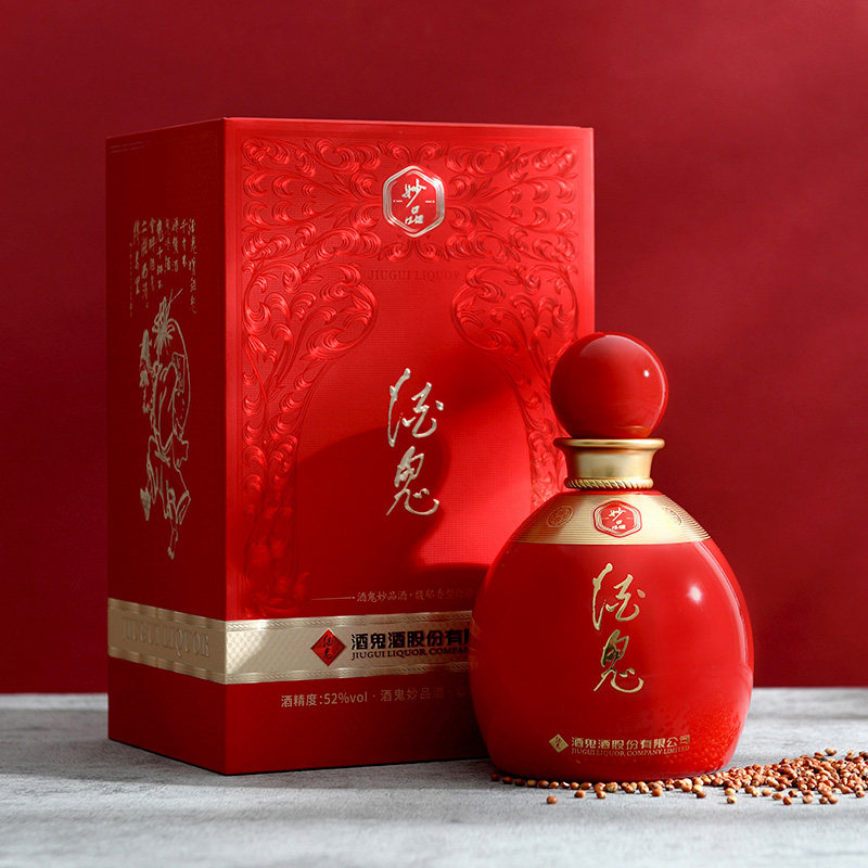 【新品发售】酒鬼酒妙品52度500ml礼盒装湖南馥郁香白酒婚宴喜酒