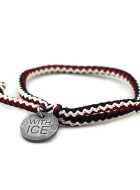 权志龙同款韩国时尚WITH ICE纯手工作公益BIGBANG GD情侣手绳手链