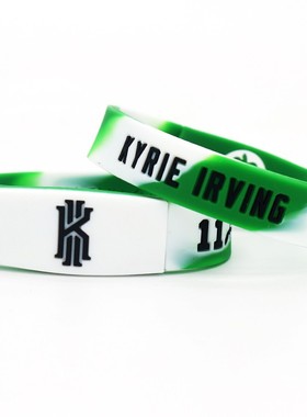 凯尔特人队11号欧文珍藏纪念版硅胶手镯环圈篮球运动划扣腕带饰品