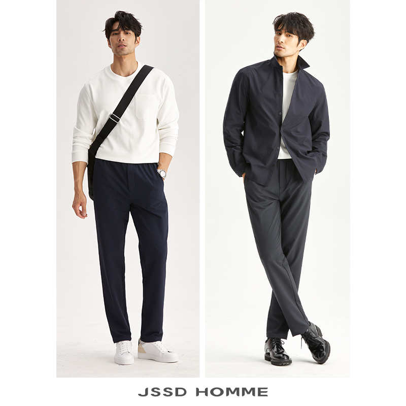 JSSD HOMME 日苯伸特奇Activeskin直筒微弹男士运动休闲裤 JCP115 - 图0