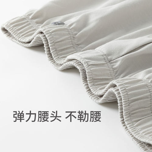 混色2条装SCHIESSER舒雅男士纯棉透气格子阿罗裤家居短裤21665X - 图2