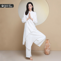 Yujia Yoga Suit Suit Woman White Loose Kundalini Meditation Meditation Meditation Costume for Valley Dance Performance