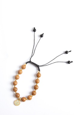 非遗传承合香珠草莓晶手串女款单圈手链送女友礼物