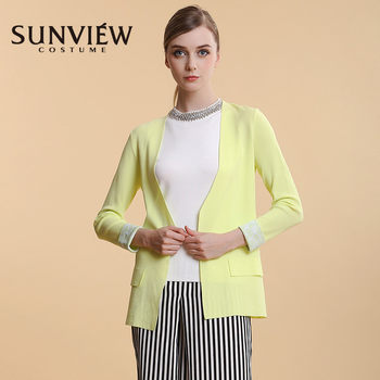 sunview Shangyue sweater ຂະຫນາດນ້ອຍ cardigan ແມ່ຍິງ tops ບາງຄົນອັບເດດ: counter ແທ້ຈິງແຂນຍາວແບບນອກ