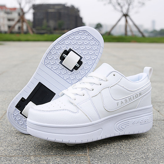 Heelys shoes for adults, double-wheeled invisible single-wheeled walking and sliding shoes for boys and girls, student pulleys