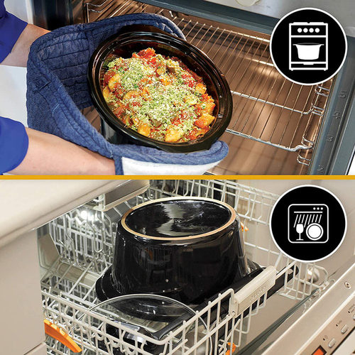 100%德国代购进口Crock-pot陶瓷计时慢炖锅电炖锅18/10不锈钢7.5L - 图2