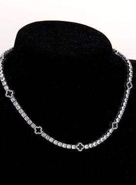 欧美新品手链欧美四叶草锆石链网