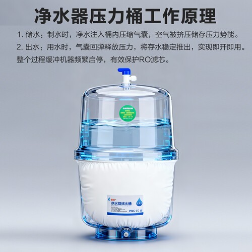 净水器压力桶储水桶3G各品牌通用纯水机蓄水罐储水罐标准配件 - 图0