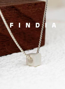 S925银拉丝极简百搭锁骨链