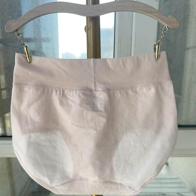 Women's pure cotton belly-climbing large size hip-packing high waist panties