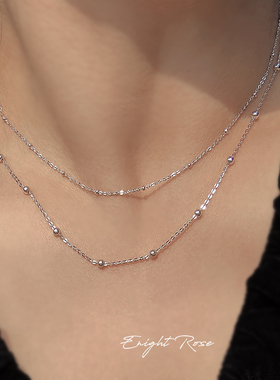 满天星豆豆项链925纯银