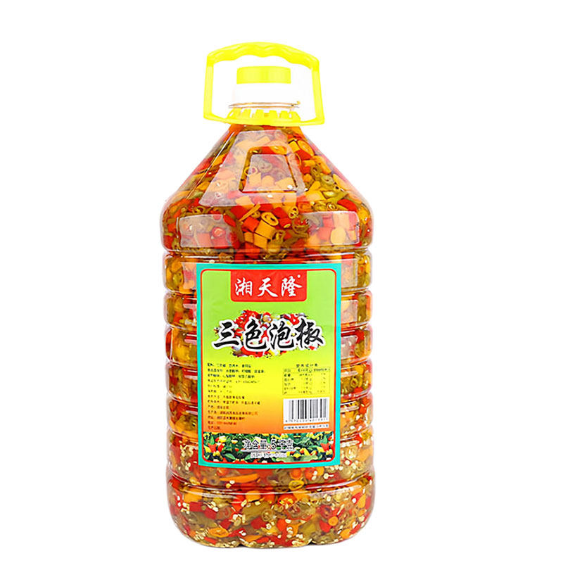 湘天降三色泡椒10斤大桶装腌制三色椒圈圈辣椒黄贡椒朝天椒青辣椒,淘宝优惠券,粉丝福利购,淘宝优惠卷