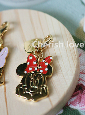 美国时尚风卡通镀真金挂件吊坠