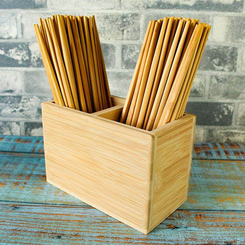 竹制筷子筒商用筷子盒餐厅饭店餐饮多功能桌面筷子收纳盒LOGO定制,淘宝优惠券,粉丝福利购,淘宝优惠卷