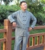 Quần áo nam trung niên phù hợp với mùa xuân và mùa thu tải cotton và vải lanh cũ vải thô Trung Quốc quần áo dài tay - Trang phục dân tộc
