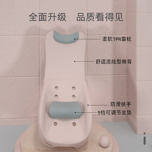 家用可折叠儿童洗头躺椅洗发床椅子宝宝小孩婴儿坐洗头发神器凳子 - 图1