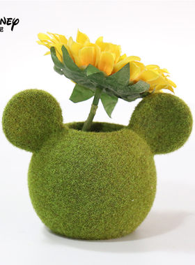 米奇头植绒绿植绿萝树脂工艺品