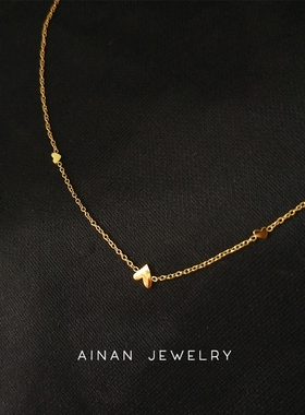 洗澡不用摘小众设计18K金