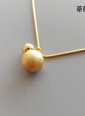 磨砂小金球钛钢蛇骨链