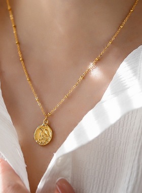 洗澡不用摘小众复古镀18K