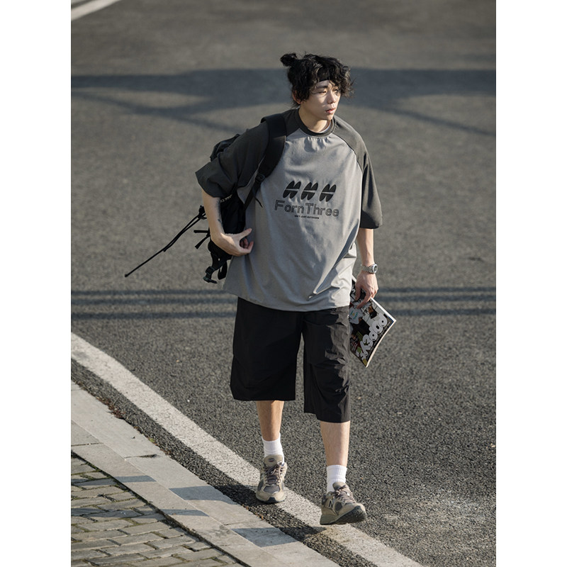 水曜日定休 户外机能风短裤男七分裤立体大口袋设计速干裤子宽松,淘宝优惠券,粉丝福利购,淘宝优惠卷