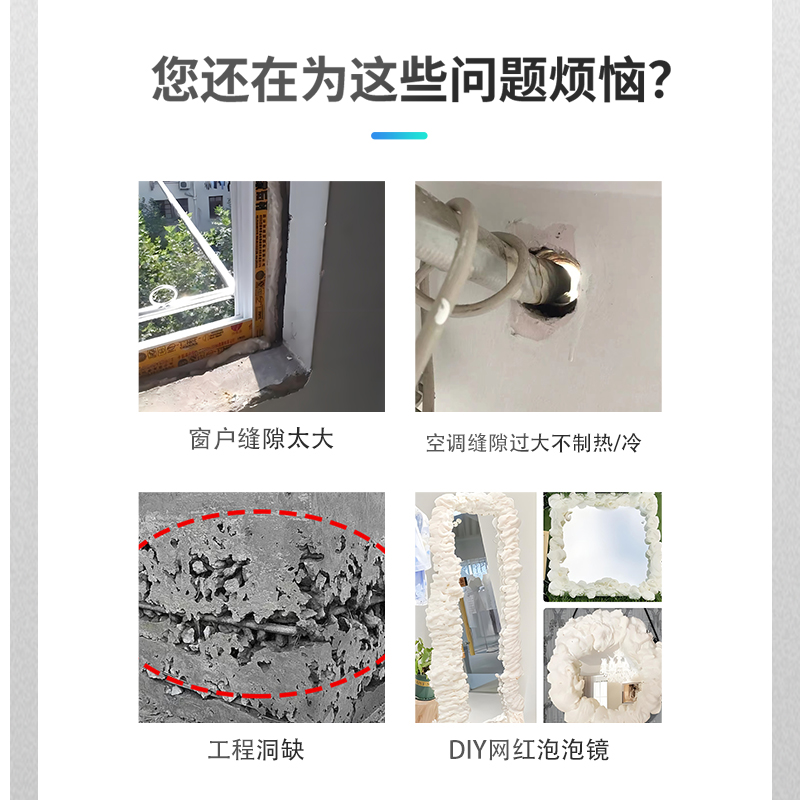 三和聚氨酯发泡剂泡沫填缝剂门窗密封防水填充剂膨胀剂补漏发泡胶 - 图1