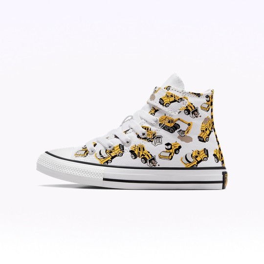 CONVERSE匡威官方 All Star 1V儿童高帮魔术贴休闲运动鞋A10766C