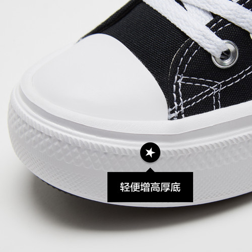 CONVERSE匡威官方All Star Move女高帮帆布云朵厚底鞋黑色568497C - 图2