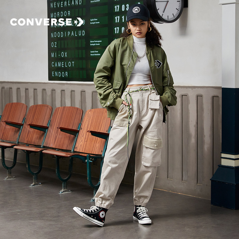 converse官方all star高帮撞色女鞋 CONVERSE帆布鞋