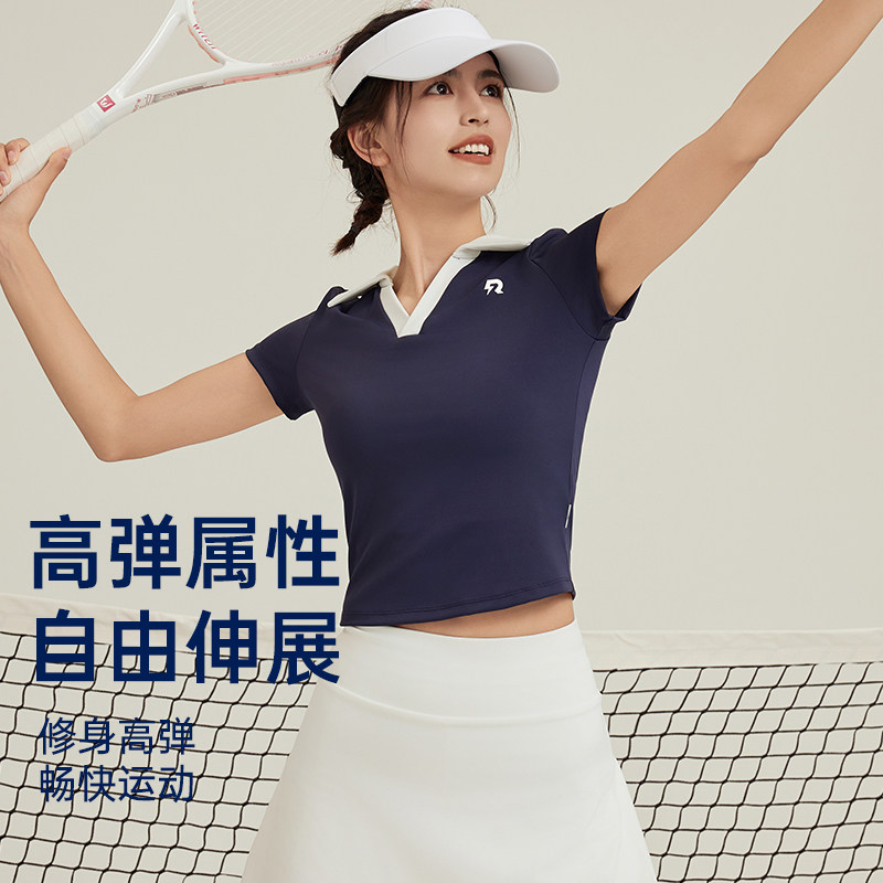 悦步网球服运动T恤女户外防晒冰感上衣羽毛球高尔夫速干POLO短袖,淘宝优惠券,粉丝福利购,淘宝优惠卷