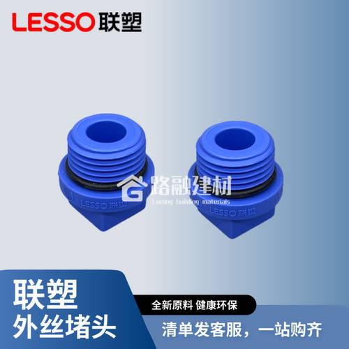 联塑PPR4分PVC内丝堵头20ppr内牙1/2外丝堵头堵帽带密封圈 - 图1