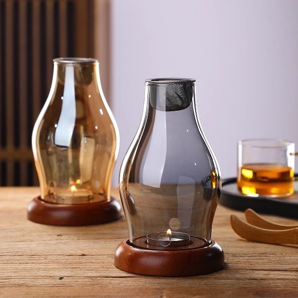 中式蜡烛沉香灯家用美容院安神香薰灯檀香沉香香粉熏香炉玻璃蜡台,淘宝优惠券,粉丝福利购,淘宝优惠卷