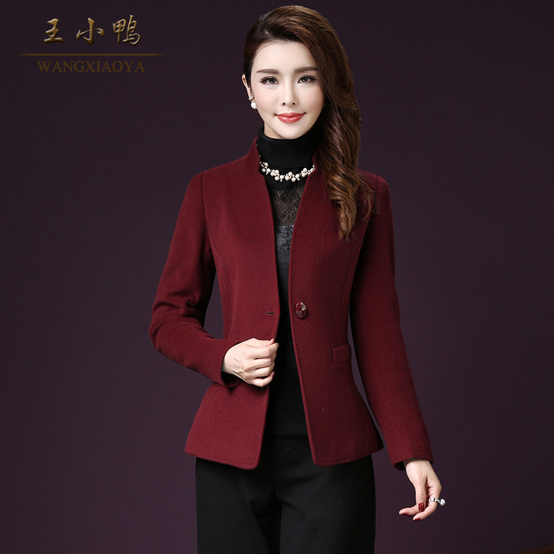 王小鸭2018春季新款时尚短款小西装韩版修身