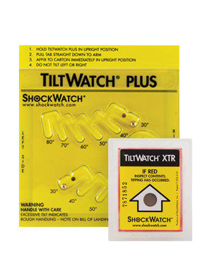 原装进口TILTWATCH PLUS防倾斜标签80°防倾倒设备运输专用防冲击 - 图1