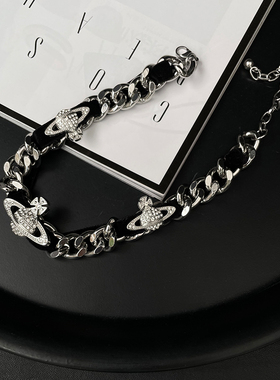 y2k暗黑辣妹土星时髦感ins项圈