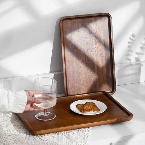 Японская деревянная прямоугольная система хранения для домашнего использования, чайная чашка