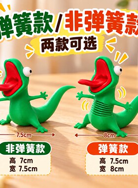 3D打印迷因蜥蜴摆件可晃