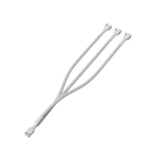 白色主板4针 4pin 机箱风扇 CPU风扇包网30CM 4pin风扇温控延长线 - 图1