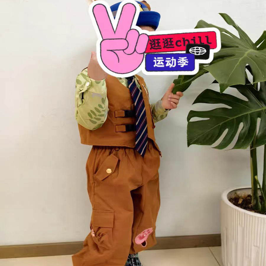 男女童套装疯狂动物城演出服朱迪演出服秋季兔子警官儿童cos服装,淘宝优惠券,粉丝福利购,淘宝优惠卷