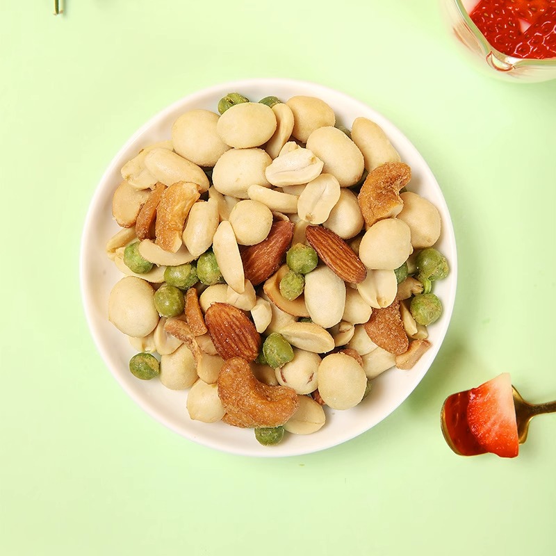 甘源每日豆果综合果仁208g罐装干货零食炒货混合坚果小吃休闲零食