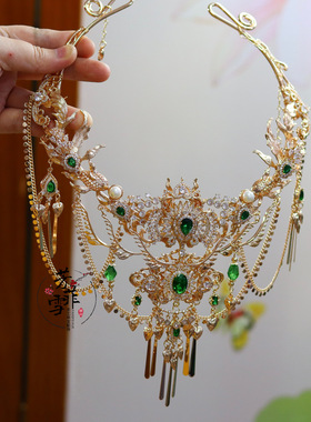 芳菲雪多层女长流苏保色铜异域风