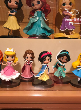 香港迪士尼 冰雪奇缘白雪美人鱼公主 公主系列玩偶摆件摆设
