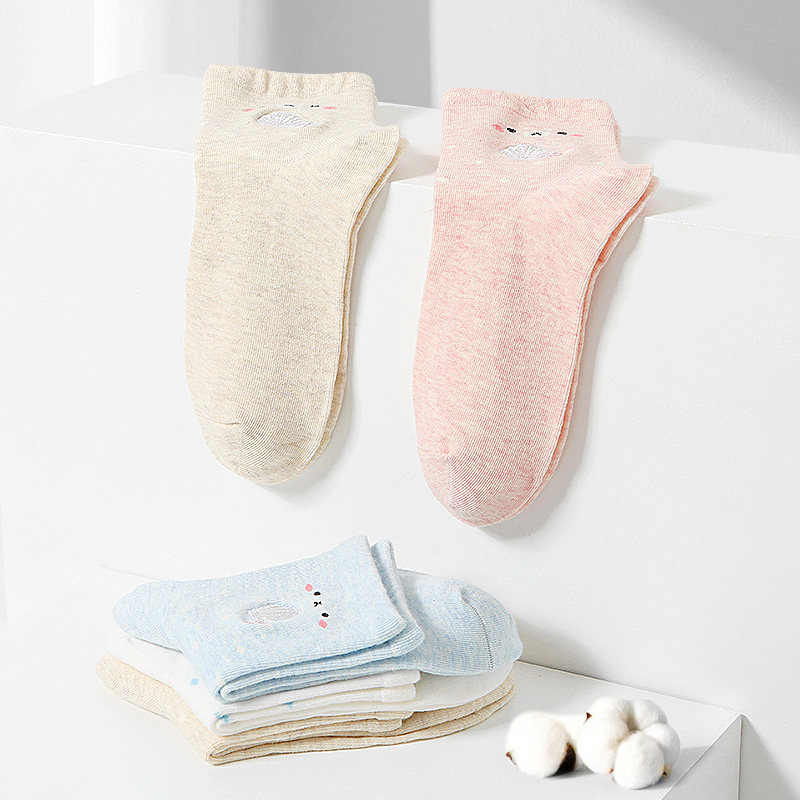 洁丽雅女士袜子女短款可爱中筒袜 洁丽雅内衣短袜/打底袜/丝袜/美腿袜