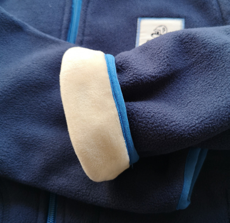 新款童装冬装外套儿童摇粒绒棉衣加绒加厚男童棉服女童棉袄拉链衫 - 图0