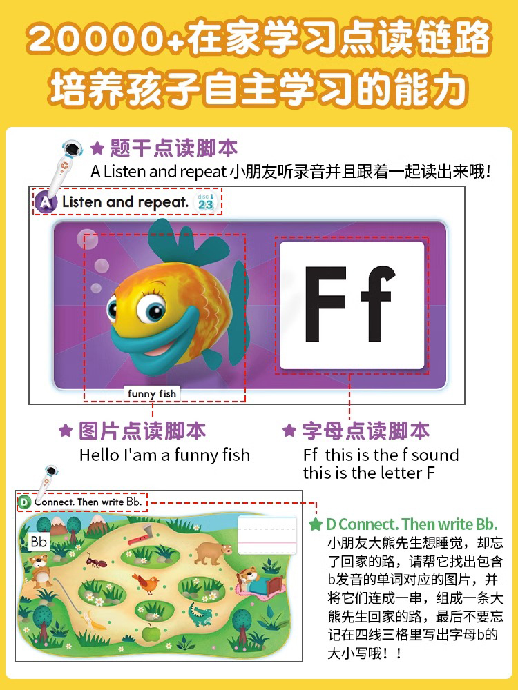 牛津自然拼读教材点读版新版Oxford Phonics World全套礼盒装＋全套拼读绘本幼少儿英语启蒙OPW教材小学英语自然拼读-图3