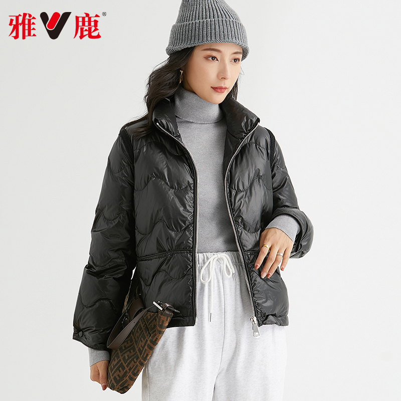 雅鹿 新款亮面羽绒服女时尚短款反季特卖冬季白鸭绒外套轻薄款 2020 雅鹿 新款亮面羽绒服女时尚短款反季特卖冬季白鸭绒外套轻薄款 2020